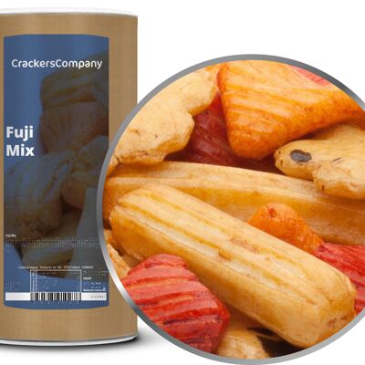 Galletas de arroz suaves y picantes, Fuji Mix PU con 9 piezas. Ud. 300 g de contenido por pieza
