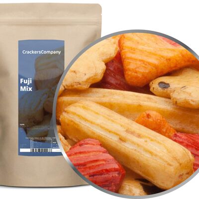 Crackers de riz doux et épicés, Fuji Mix PU avec 8 pièces. toi. Contenu de 200 g par pièce