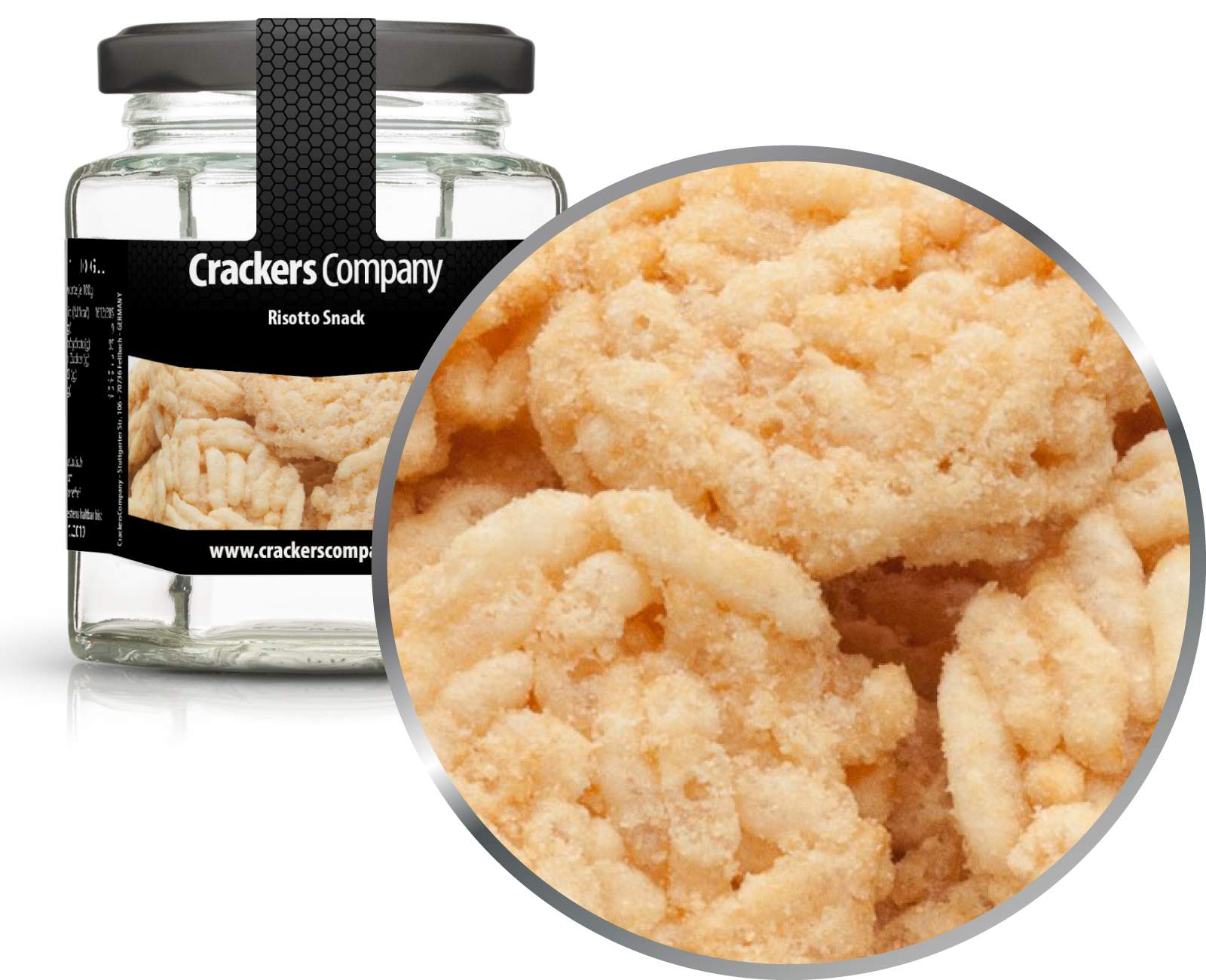 Soja Reiscracker Snack, Risotto Snack VPE mit 25 Stk. u. 20g Inhalt je Stk