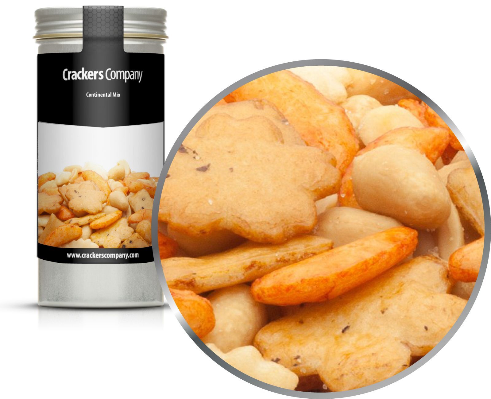 Erdnuss-Reiscracker Mischung, Erdnuss-Reiscracker Mischung, Continental Mix VPE mit 40 Stk. u. 65g Inhalt je Stk