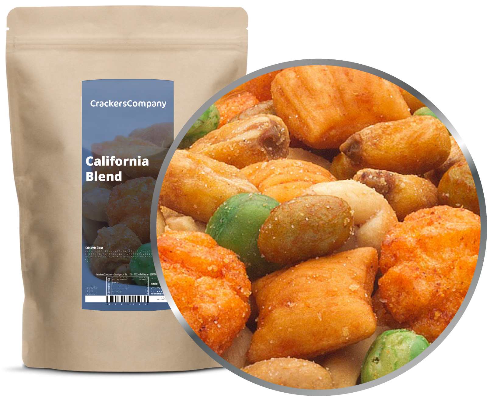 Nussmischung mit Mais & Cashew, California Blend VPE mit 8 Stk. u. 350g Inhalt je Stk.