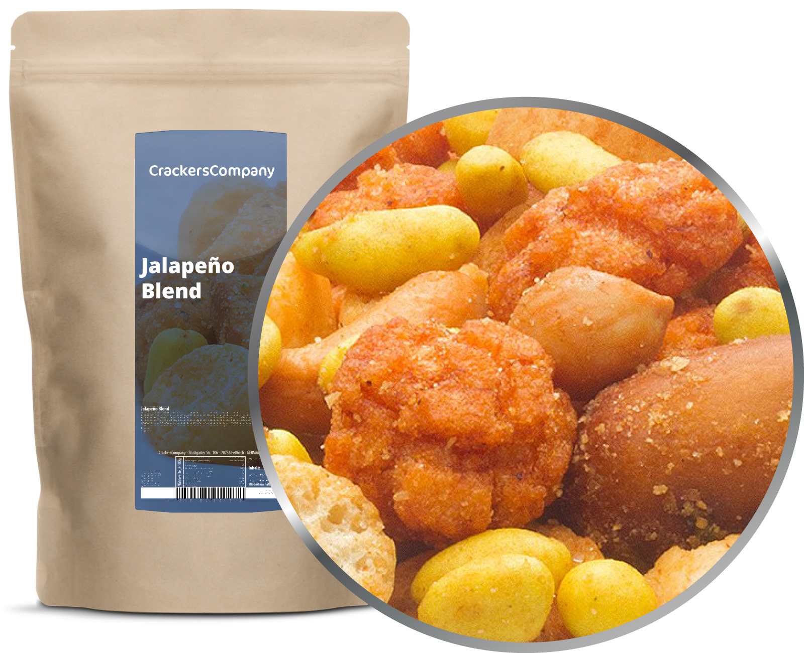 Scharfe Jalapeno Snackmischung, Jalapeño Blend VPE mit 8 Stk. u. 300g Inhalt je Stk.