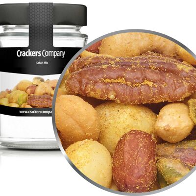 Mélange de noix de curry, Safari Mix PU avec 45 pièces. toi. Contenu de 80 g par pièce.