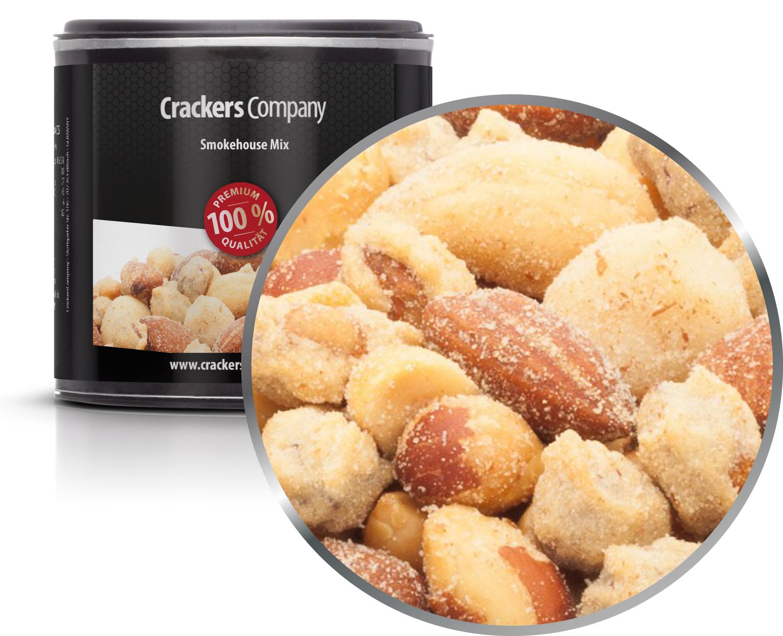 Mezcla de nueces preciosas ahumadas, Smokehouse Mix PU con 36 piezas. Ud. Contenido de 80 g por pieza.