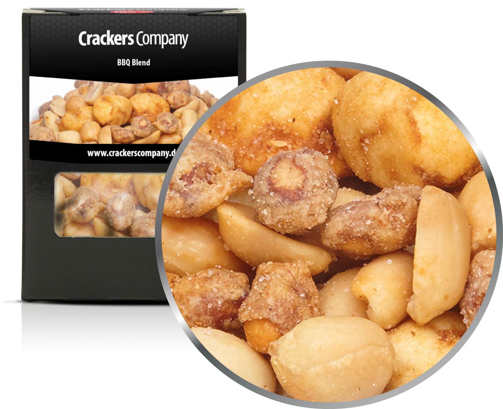 Mezcla de maní BBQ, mezcla BBQ PU con 32 piezas. Ud. Contenido de 90 g por pieza.