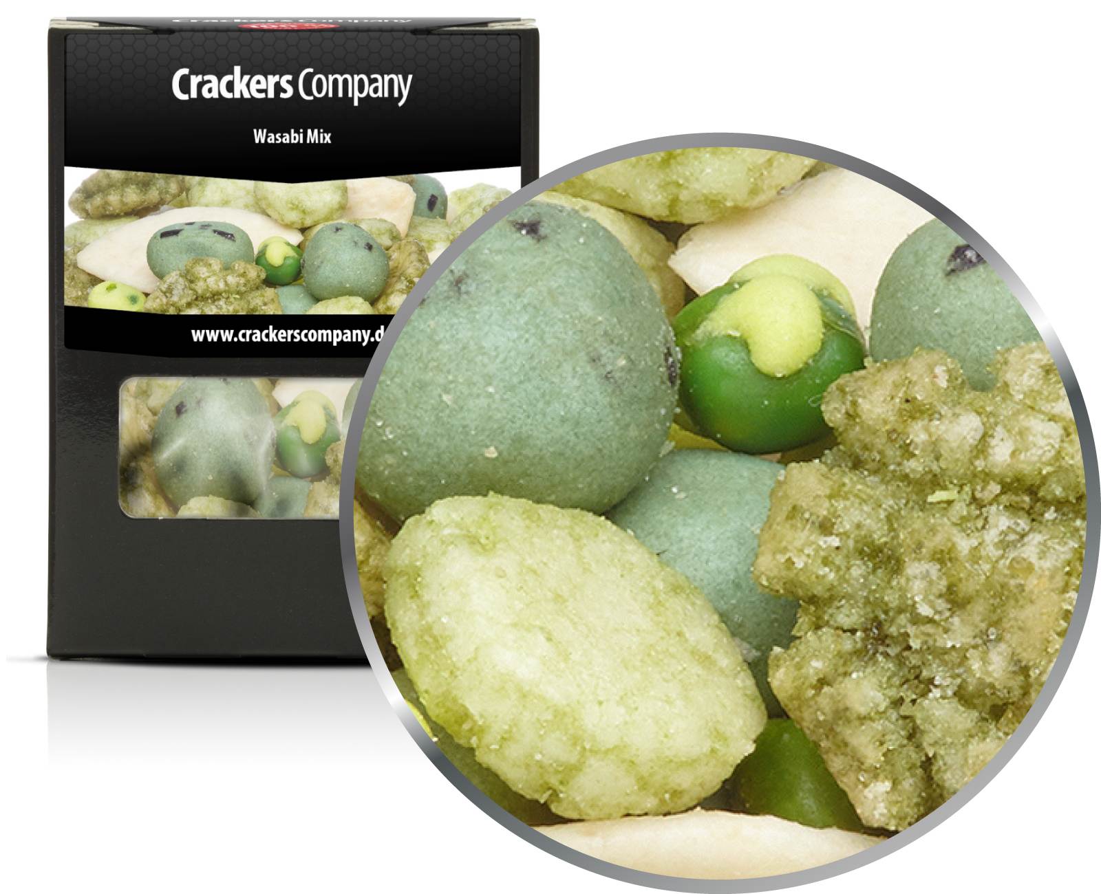 Galletas de arroz wasabi, Wasabi Mix PU con 32 piezas. Ud. Contenido de 40 g por pieza.