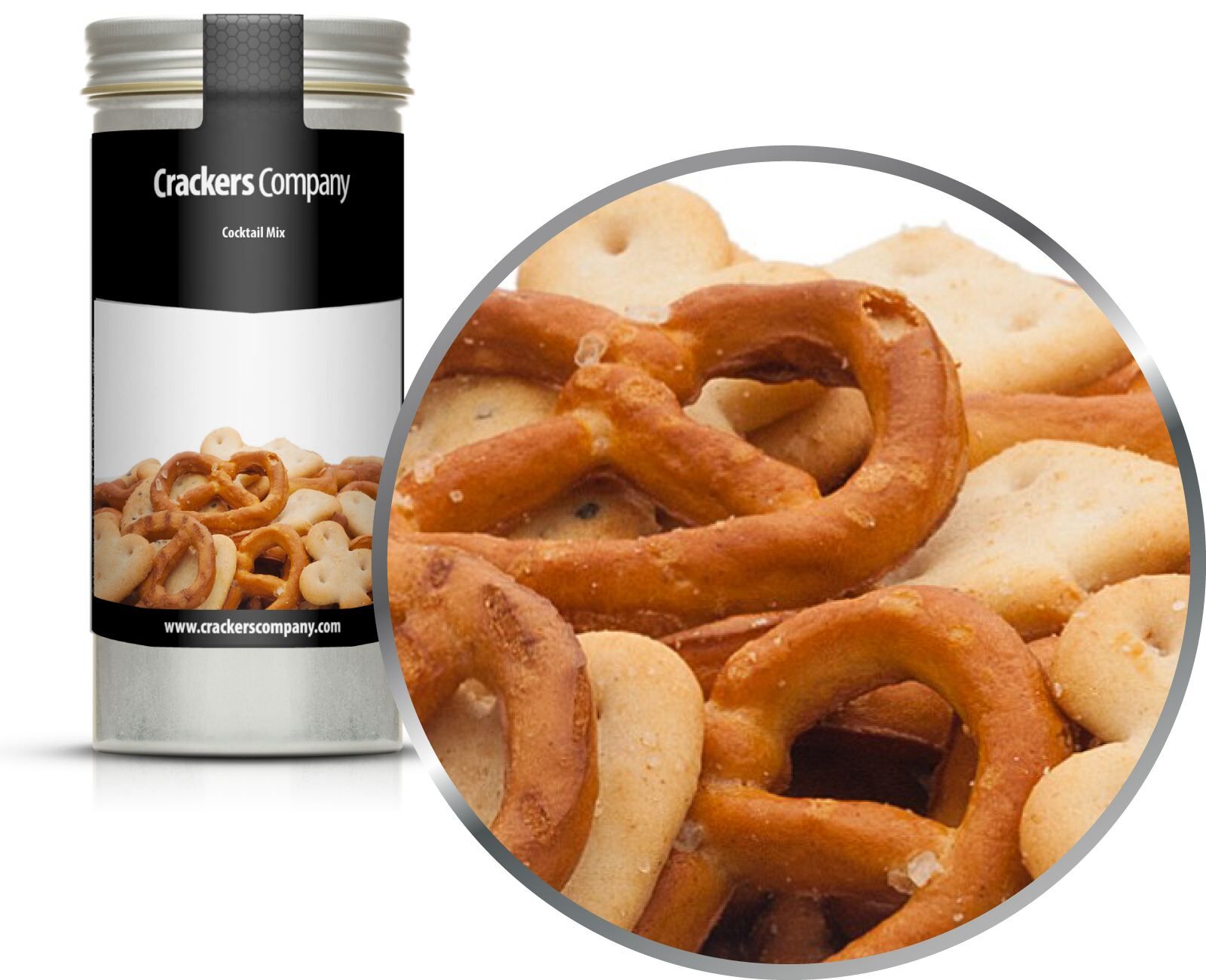 Brezel-Cracker Mix, Cocktail Mix VPE mit 40 Stk. u. 35g Inhalt je Stk.