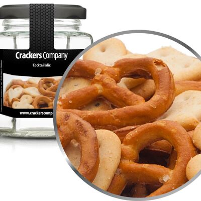 Mezcla de galletas pretzel, mezcla para cócteles PU con 25 piezas. Ud. Contenido de 35 g por pieza.