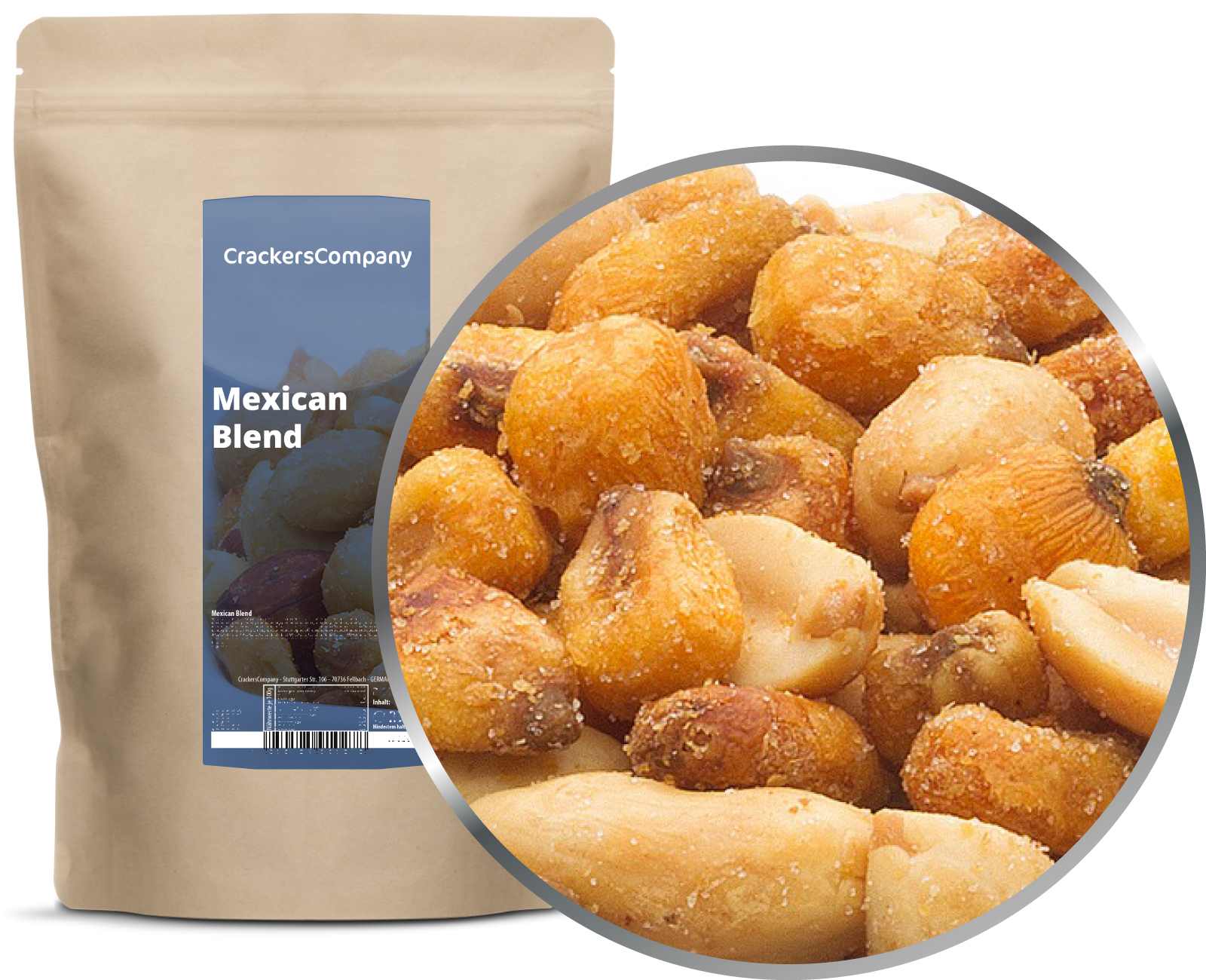 Erdnuss-Mais Snack, Mexican Blend VPE mit 8 Stk. u. 400g Inhalt je Stk.
