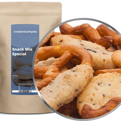 Crackers Riso-Soia-Sesamo, Snack Mix Special PU da 8 pezzi. u. Contenuto di 200 g per pezzo.