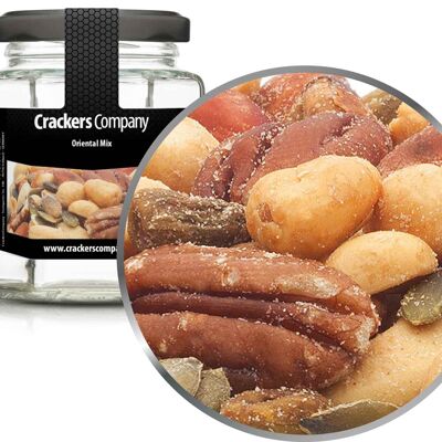 Mélange à grignoter aux noix orientales, Oriental Mix PU avec 25 pièces. toi. Contenu de 90 g par pièce.