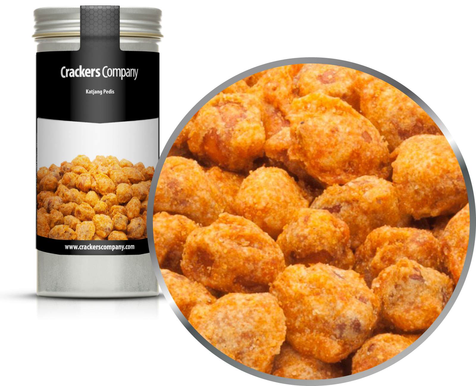 Würziger Erdnuss Snack, Katjang Pedis VPE mit 40 Stk. u. 75g Inhalt je Stk.