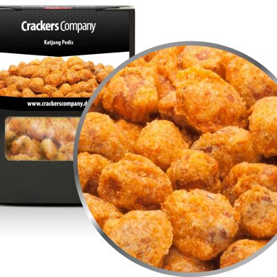 Snack épicé aux cacahuètes, Katjang Pedis PU avec 32 pièces. toi. Contenu de 75 g par pièce.