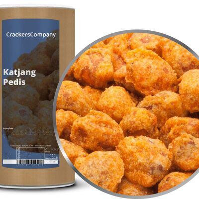 Snack épicé aux cacahuètes, Katjang Pedis PU avec 9 pièces. toi. Contenu de 600 g par pièce.