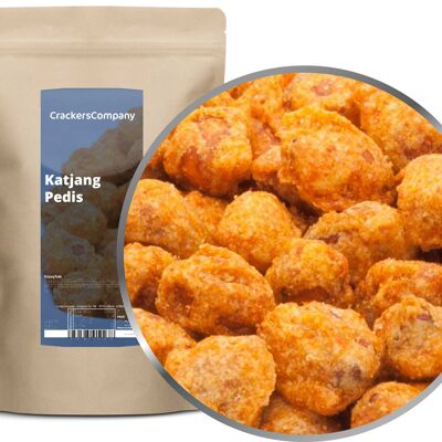 Snack épicé aux cacahuètes, Katjang Pedis PU avec 8 pièces. toi. Contenu de 450 g par pièce.
