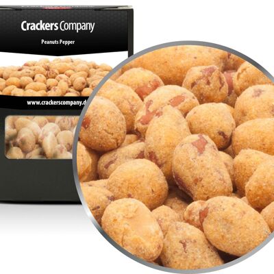 Snack al pepe e arachidi, Peanuts Pepper PU con 32 pezzi. u. Contenuto 95 g per pezzo.