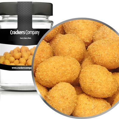 Curry indien cacahuètes, curry épicé noix PU avec 45 pièces. toi. Contenu de 80 g par pièce.