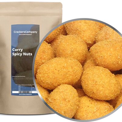 Maní al curry indio, nueces picantes al curry PU con 8 piezas. Ud. Contenido de 500 g por pieza.