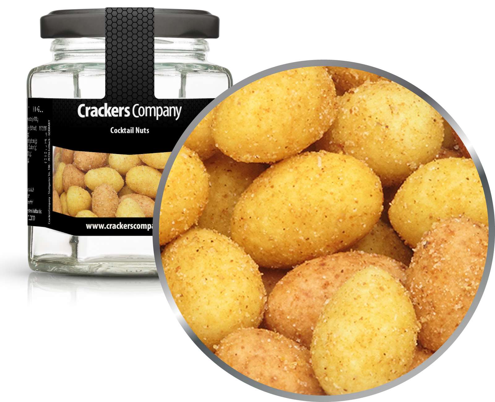 Weizenmantel Erdnuss, Cocktail Nuts VPE mit 25 Stk. u. 70g Inhalt je Stk.