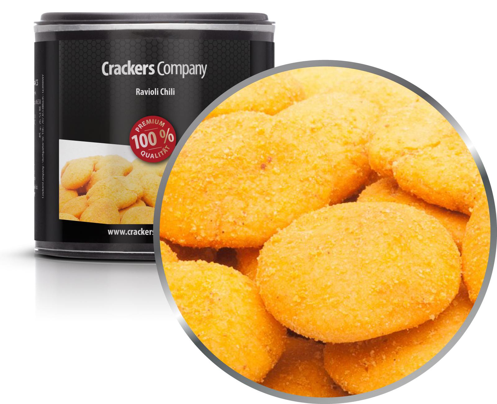 Snack al peperoncino e arachidi, ravioli al peperoncino PU con 36 pezzi. u. Contenuto di 60 g per pezzo.