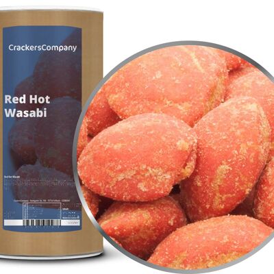 Wasabi Peanut japonais, Red Hot Wasabi PU avec 9 pièces. toi. Contenu de 500 g par pièce.