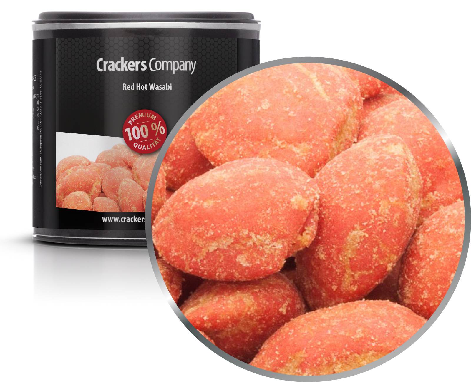 Wasabi Peanut japonés, Red Hot Wasabi PU con 36 piezas. Ud. Contenido de 60 g por pieza.