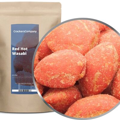 Wasabi Peanut japonais, Red Hot Wasabi PU avec 8 pièces. toi. Contenu de 400 g par pièce.