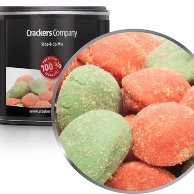 Mélange coloré de wasabi et de cacahuètes, mélange stop & go PU avec 36 pièces. toi. Contenu de 60 g par pièce.