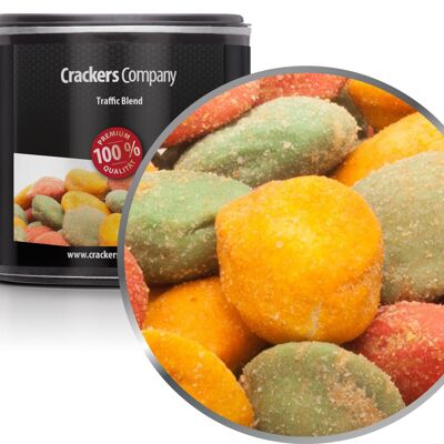 Mélange de cacahuètes wasabi-piment tricolore, Traffic Blend PU de 36 pièces. toi. Contenu de 60 g par pièce.