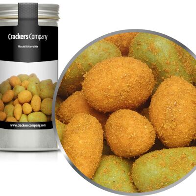 Curry-Wasabi Peanut, Wasabi & Curry Mix PU de 40 pièces. toi. Contenu de 75 g par pièce.