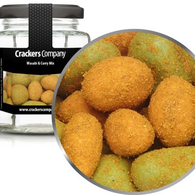 Curry-Wasabi Peanut, Wasabi & Curry Mix VPE with 25 pcs. and 75g content per piece