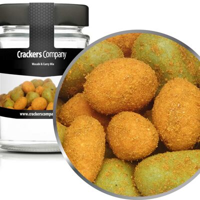 Curry-Wasabi Peanut, Wasabi & Curry Mix PU de 45 pièces. toi. Contenu de 75 g par pièce.