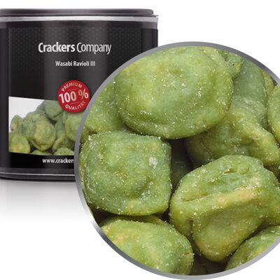 Cacahuètes croustillantes au wasabi, raviolis au wasabi III PU de 36 pièces. toi. Contenu de 60 g par pièce.