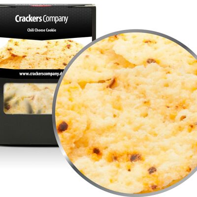 Snack al peperoncino Gouda, biscotto al formaggio al peperoncino PU con 32 pezzi. u. Contenuto di 30 g per pezzo.