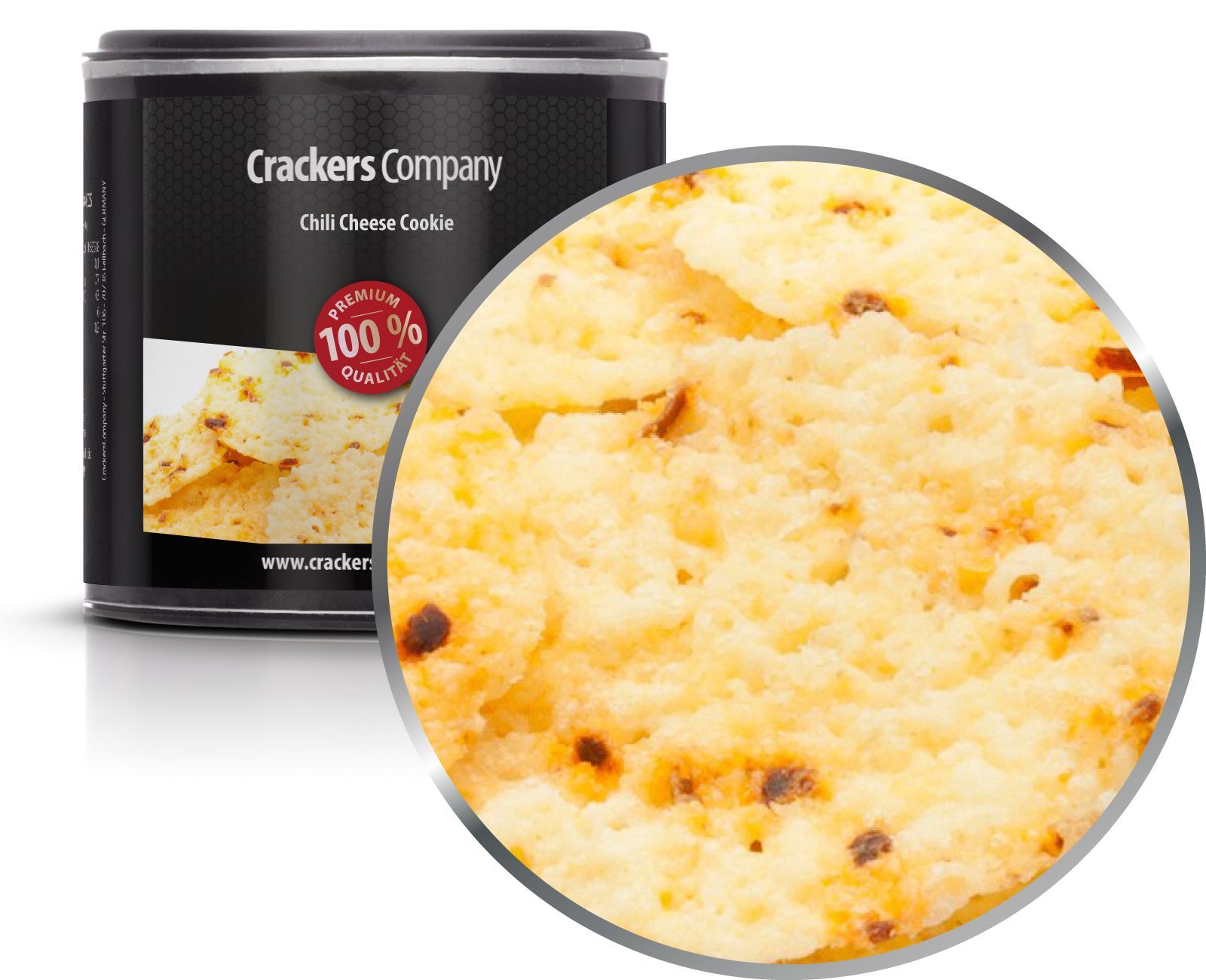 Snack al peperoncino Gouda, biscotto al formaggio al peperoncino PU con 36 pezzi. u. Contenuto di 30 g per pezzo.