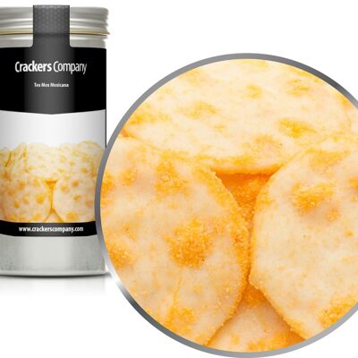 Crackers mexicains au chili et au maïs, Tex Mex Mexicana PU de 40 pièces. toi. Contenu de 25 g par pièce.