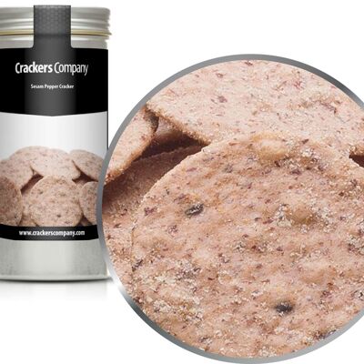Craquelins au sésame, crackers au sésame PU avec 40 pièces. toi. Contenu de 25 g par pièce.