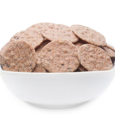 Cracker al sesamo e pepe, cracker al sesamo e pepe PU con 1 pezzo. u. Contenuto 5000 g per pezzo