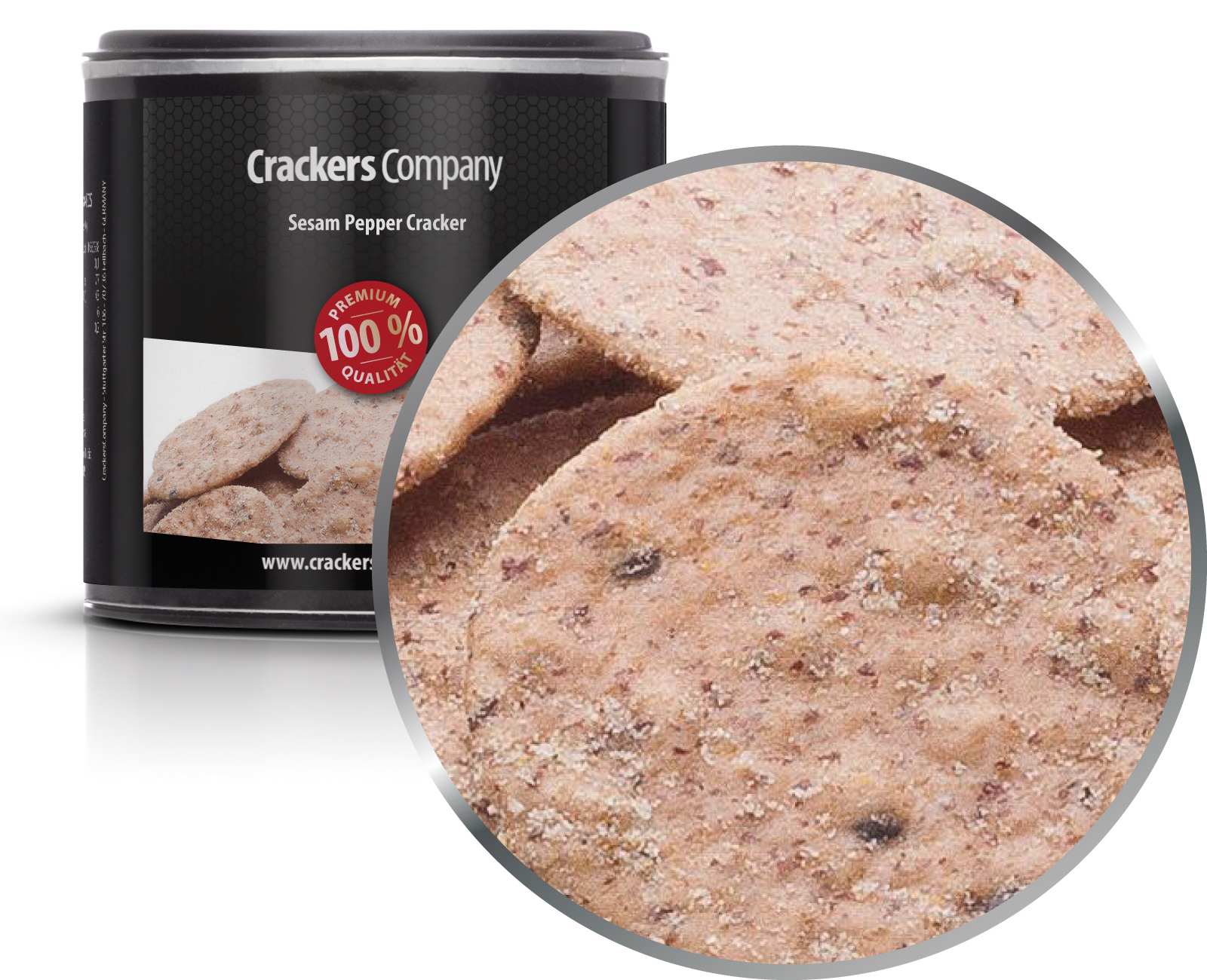 Sesam-Pfeffer Cracker, Sesame Pepper Cracker VPE mit 36 Stk. u. 25g Inhalt je Stk.