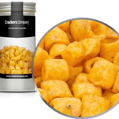 Snacks au maïs BBQ, Corn Tube Mini Cracker BBQ PU avec 40 pièces. toi. Contenu de 50 g par pièce