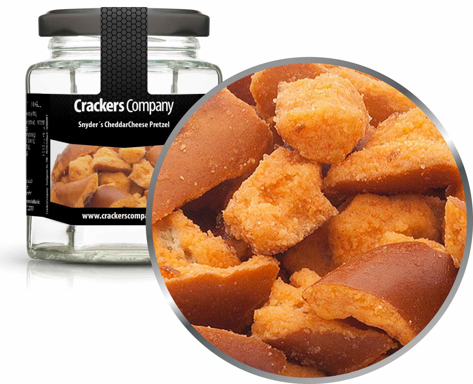 CheddarCheese Pretzel. VPE mit 25 Stk. u. 50g Inhalt je Stk.