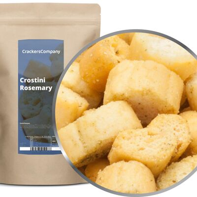 Crostini al rosmarino, Crostini al rosmarino PU da 8 pezzi. u. Contenuto di 200 g per pezzo.