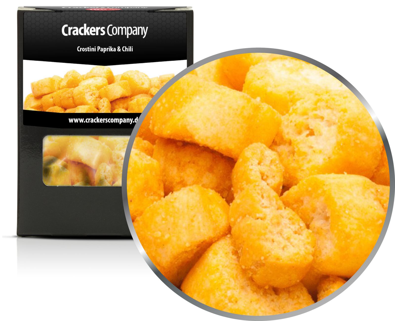 Paprika-Chili Croutons, Crostini Paprika & Chili VPE mit 32 Stk. u. 35g Inhalt je Stk