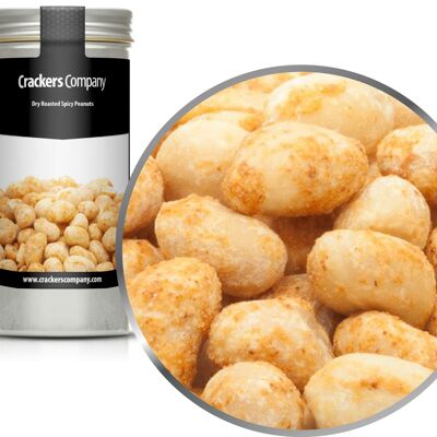 Cacahuetes tostados picantes, Cacahuetes picantes tostados en seco PU con 40 piezas. Ud. Contenido de 80 g por pieza.
