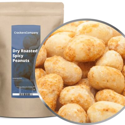 Cacahuetes tostados picantes, Cacahuetes picantes tostados en seco PU con 8 piezas. Ud. 500 g de contenido por pieza