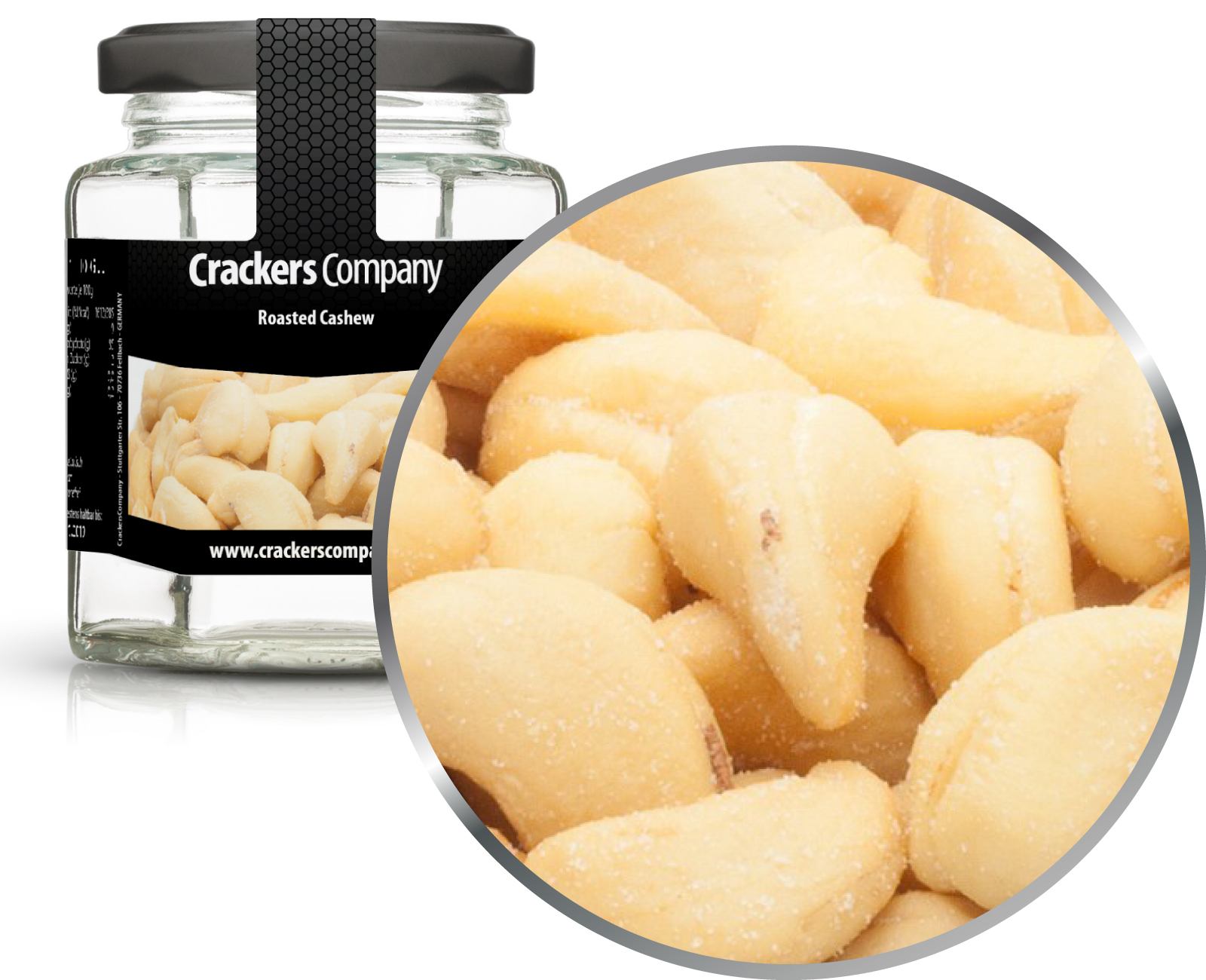 Gesalzene Cashews, Roasted Cashew VPE mit 25 Stk. u. 80g Inhalt je Stk.