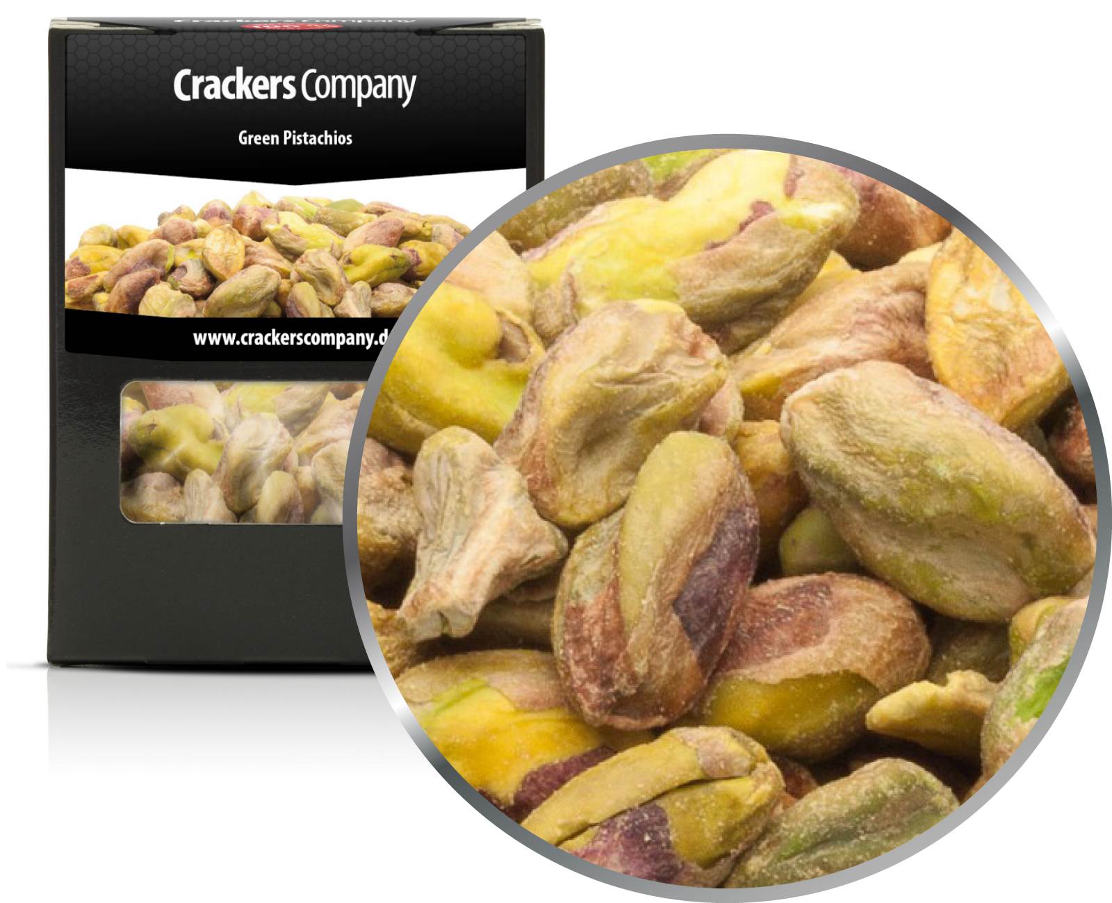 Grüne Pistazien, Green Pistachios VPE mit 32 Stk. u. 80g Inhalt je Stk.