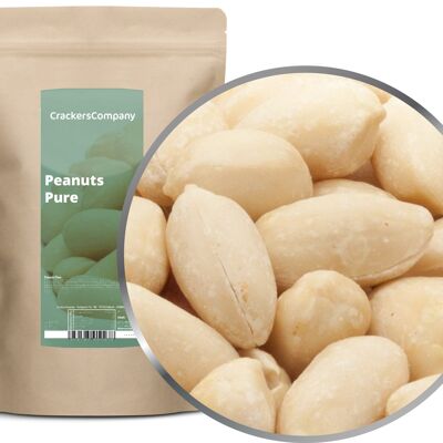 Cacahuètes naturelles, Peanuts Pure PU avec 8 pièces. toi. Contenu de 600 g par pièce.
