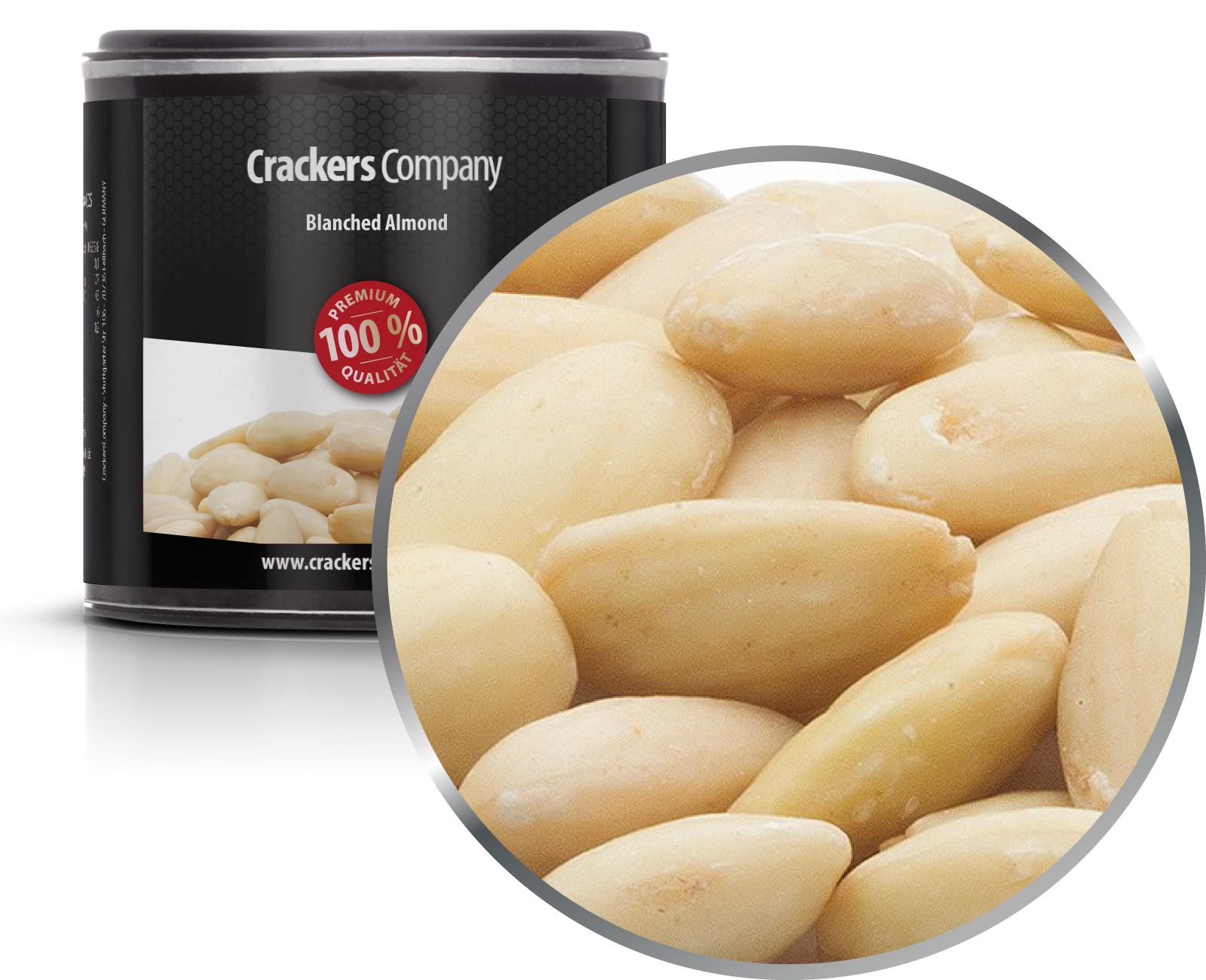 Almendras naturales, Almendra Blanqueada PU con 36 piezas. Ud. Contenido de 100 g por pieza.