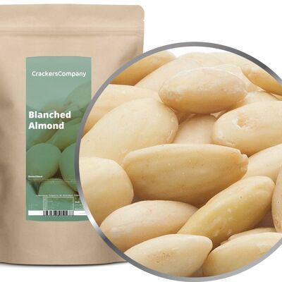 Mandorle naturali, Mandorle Pelate PU con 8 pezzi. u. Contenuto 600 g per pezzo.